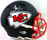 Tyreek Hill Autographed KC Chiefs Full Size Flat Back Helmet- Beckett W *Silver