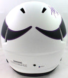 Adrian Peterson Signed Minn Vikings Lunar Speed F/S Helmet- Beckett W *Purple