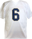 Jeremiah Owusu-Koramoah Autographed White College Style Jersey- Prova *Silver