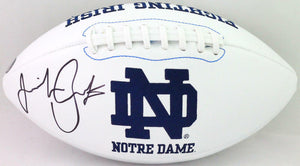 Jeremiah Owusu-Koramoah Autographed Notre Dame Logo Football w/ Insc- Prova