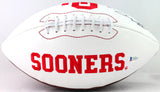 Kyler Murray Signed Oklahoma Sooners Logo Football w/ HT- Beckett W *Black