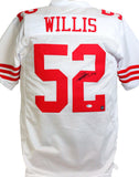 Patrick Willis Autographed White Pro Style Jersey- Beckett W *Black