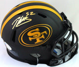 Patrick Willis Autographed SF 49ers Eclipse Speed Mini Helmet- Beckett W *Gold