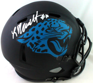 Laviska Shenault Autographed Jaguars Eclipse Speed F/S Helmet- Beckett W *Silver