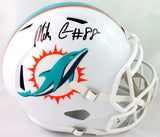 Mike Gesicki Autographed Miami Dolphins Speed F/S Helmet- Beckett W *Black