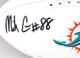 Mike Gesicki Autographed Miami Dolphins Logo Football- Beckett W *Black