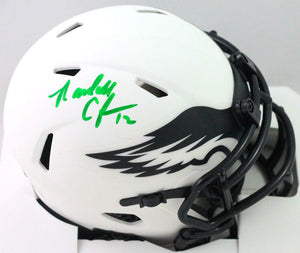 Randall Cunningham Autographed Eagles Lunar Speed Mini Helmet-Beckett W Hologram