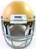 Ian Book Autographed ND Gold Speed F/S Helmet W/ Insc- Beckett W*Black