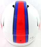 Stefon Diggs Autographed Buffalo Bills Flat White Speed FS Helmet- Beckett W*Blk