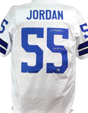 Lee Roy Jordan Autographed White Pro Style Jersey W/ SB VI Champs- Beckett W*Sil