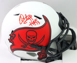 Warren Sapp Autographed Buccaneers Lunar Speed Mini Helmet w/HOF- Beckett W