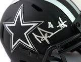 Dak Prescott Autographed Cowboys Eclipse Mini Helmet- Beckett W Hologram *Silver