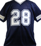 Darren Woodson Autographed Blue w Wte Num Pro Style Jersey Insc- Beckett W *Blk