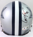 Larry Brown Autographed Dallas Cowboys Mini Helmet W/ SB MVP- Beckett W *Black