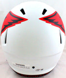 Kurt Warner Autographed Cardinals Lunar Speed F/S Helmet- Beckett W *Red