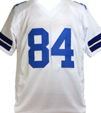 Jay Novacek Autographed White Pro Style Jersey w/ 3x SB Champs- Beckett W*Silver