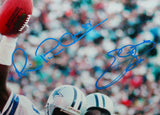 Michael Irvin/Emmitt Smith Autographed Cowboys 16x20 HM Photo- Beckett W *Blue