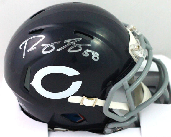 Roquan Smith Autographed Chicago Bears Speed TB Mini Helmet- Beckett W – The Jersey Source