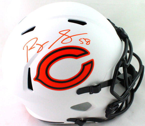 Roquan Smith Autographed Chicago Bears Lunar Speed F/S Helmet- Beckett – The Jersey Source