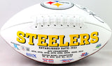 Hines Ward Autographed Pittsburgh Steelers Logo Football- Beckett W Holo *Black