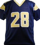 Marshall Faulk Autographed Blue/Gold Pro Style Jersey- Beckett W *Black *2