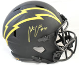 Austin Ekeler Autographed Chargers F/S Eclipse Speed Helmet - Beckett W Holo