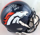 John Lynch Autographed Broncos F/S Speed Helmet w/ HOF- Beckett W *White