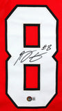 AJ Green Autographed Red College Style Jersey- Beckett W Hologram *Black