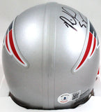 Richard Seymour Autographed NE Patriots Mini Helmet- Beckett W *Black