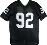 Richard Seymour Autographed Black Pro Style Jersey - Beckett W *Black