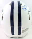 Prescott/Cooper/Elliott Signed Cowboys FS Flat White Authentic Helmet- Beckett W