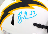 Rodney Harrison Autographed SD Chargers Lunar Mini Helmet- Beckett W *Bby Blue