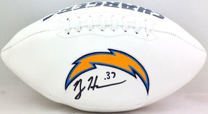 Rodney Harrison Signed San Diego Chargers  Logo Football- Beckett W *Blk