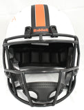 Ray Lewis Autographed Miami Hurricanes Lunar Speed Helmet- Beckett W *Orange