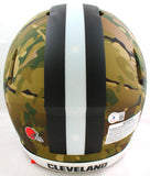 Baker Mayfield Autographed Browns Camo F/S Authentic Helmet - Beckett W *White