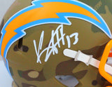 Keenan Allen Autographed LA Chargers Camo Mini Helmet- Beckett W *White