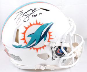 Jason Taylor Autographed Dolphins F/S Speed Authentic Helmet HOF- Beckett W Holo