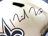 Michael Thomas Autographed Saints Speed F/S Helmet- Beckett W Hologram *Black