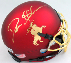 Deion Sanders Signed Florida State Tradition Schutt Mini Helmet- Beckett W *Gold