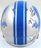 TJ Hockenson Autographed Detroit Lions Speed Mini Helmet- Beckett W Holo *Black