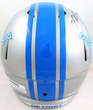 TJ Hockenson Autographed Detroit Lions F/S Speed Helmet- Beckett W Holo *Black