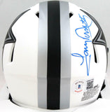 Tony Dorsett Autographed Dallas Cowboys Lunar Speed Mini Helmet- BA W Holo *Blue