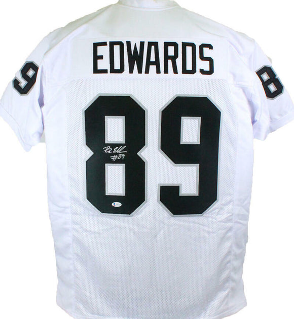 Bryan Edwards #89 Autographed White Pro Style Jersey- Beckett W Auth *8