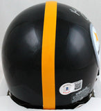 Chase Claypool Autographed Steelers Mini Helmet w/ Mapletron- Beckett W *Silver