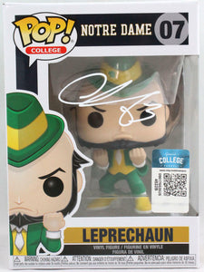 Chase Claypool Autographed Notre Dame Funko Pop Figurine- Beckett W *White