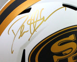 Deion Sanders Signed San Francisco 49ers Lunar Speed F/S Helmet- BA W Holo *Gold