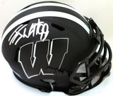 JJ Watt Autographed Wisconsin Badgers Eclipse Speed Mini Helmet - JSA W *Silver