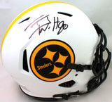 TJ Watt Signed Pittsburgh Steelers F/S Lunar Speed Authentic Helmet- Beckett W