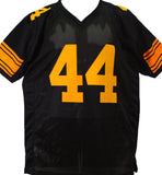 Derek Watt Autographed Black w/ Yellow Pro Style Jersey- JSA Witnessed *R4