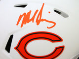 Mike Singletary Signed Chicago Bears Lunar Speed Mini Helmet- BA W Holo *Orange